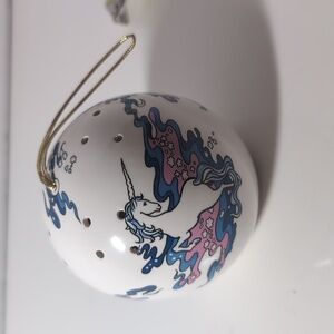 Porcelain Unicorn Potpourri Ornament